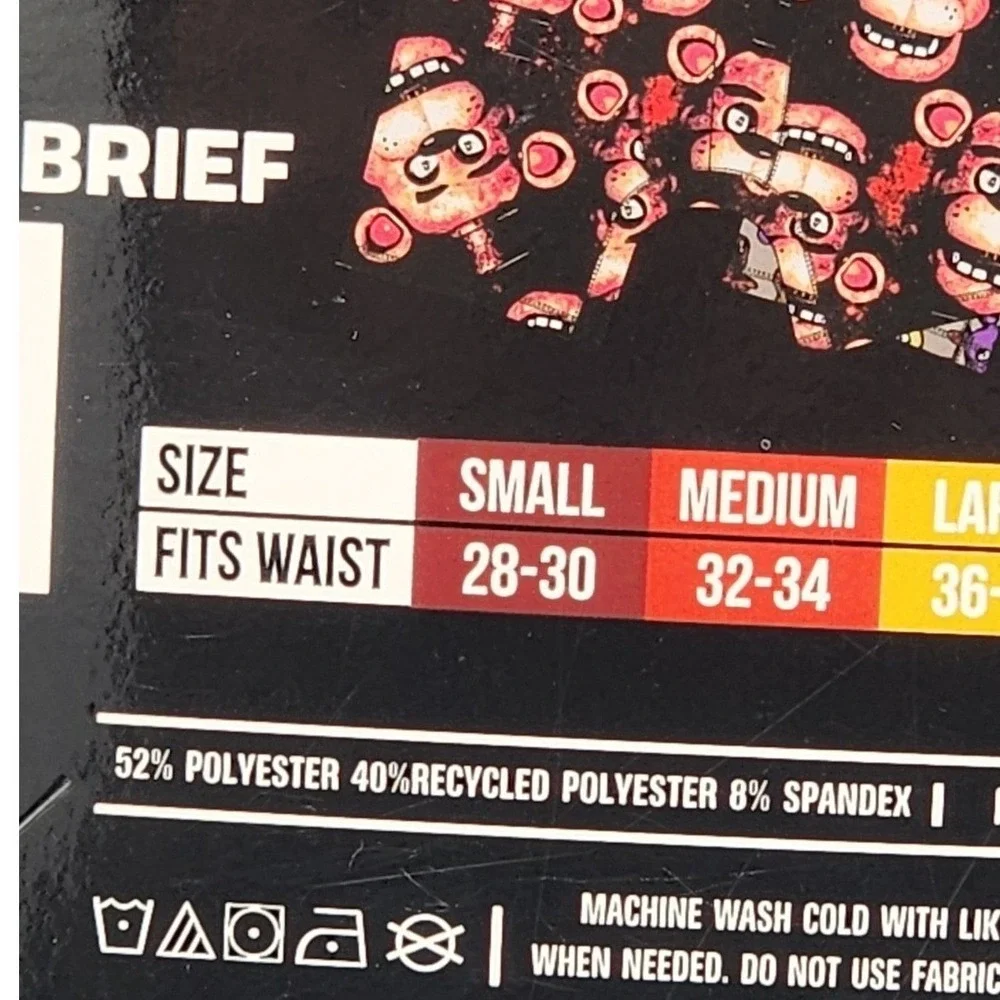 Five Nights at Freddys Boxer Briefs Mens Small 28-30 Multicolor 2 Pack FNAF New